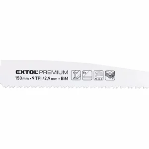 EXTOL PREMIUM plátky do pily ocasky na kov,dřevo 3ks, 150x22x1,6mm, Bi-metal 8806203 - Snadný nákup