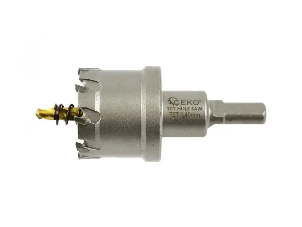 GEKO Tvrdokovový korunkový vrták do kovu 40mm TCT - Super cena