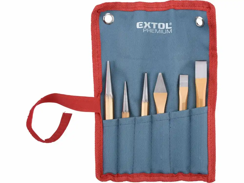 Sekáče průbojníky a důlčíky sada 6 kusů Extol Premium - Kupte dnes