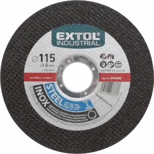 Ihned k objednání - EXTOL INDUSTRIAL kotouč řezný na ocel/nerez, O 115x1,0x22,2mm 8701000