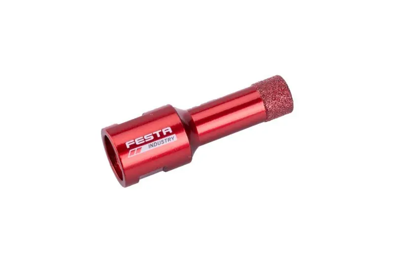 Připraveno k expedici | FESTA INDUSTRY Profi Diamantová vykružovací korunka 12mm, korunkový vrták, závit M14