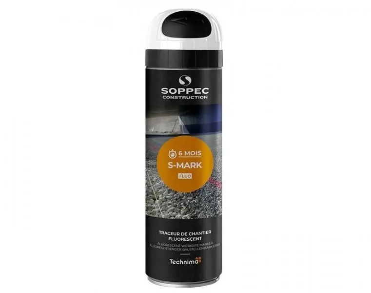 Kvalitní produkt - SOPPEC sprej fluorescenční S-MARK 6M 500ml, bílý značkovací