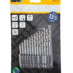 Zbývá jen pár kusů | MAGG Vrtáky do kovu HSS sada 13 kusů 1,5-6mm,, šestihranná stopka HEX 1/4"