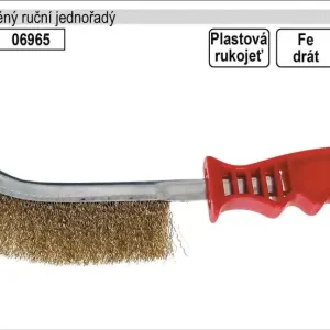 Kartáč drátěný ruční ocelový plastový 1 řadý | Poslední šance