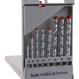 Špičková kvalita | Sada 8 ks vrtáků do zdiva cihly betonu 3-10mm,PVC