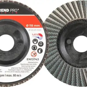 STREND PRO Diamantový brusný kotouč 115mm, P120, lamelový - Velká sleva