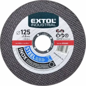 Výhodná nabídka | EXTOL INDUSTRIAL Kotouč řezný na nerez 125x1,0mm