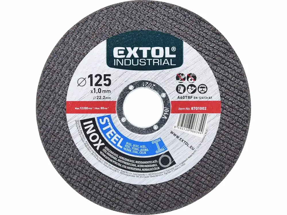 Výhodná nabídka | EXTOL INDUSTRIAL Kotouč řezný na nerez 125x1,0mm