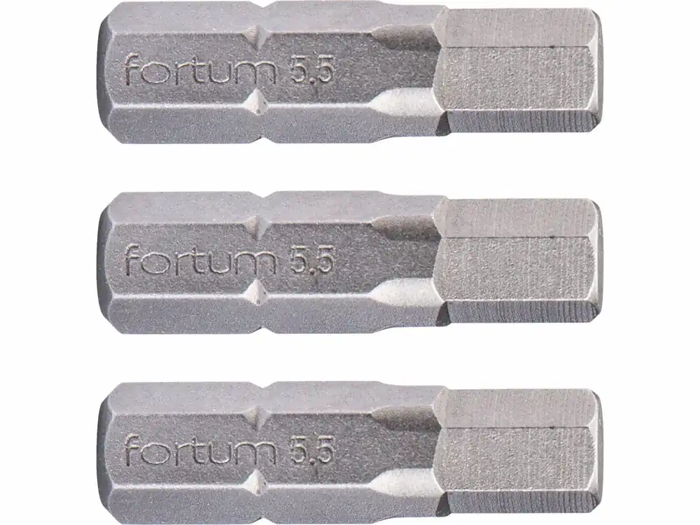 Skvělá nabídka | FORTUM Bit imbus sada 3ks, H 5,5x25mm, S2 4741507