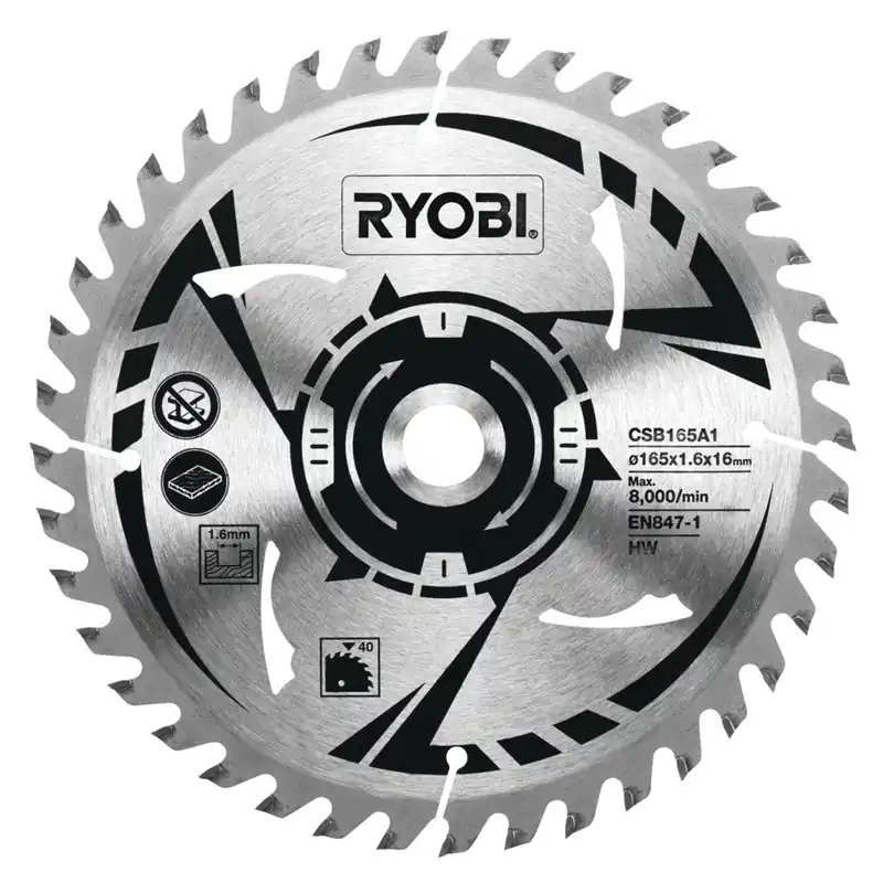 RYOBI CSB165A1 Pilový kotouč s SK plátky 160x16mm 40 zubů - Snadné objednání