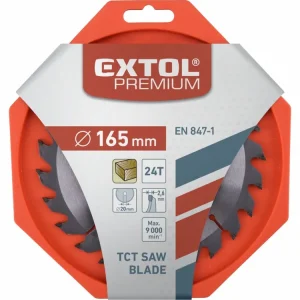 kotouč pilový s SK plátky, 165x2,0x20mm, 24T, šířka SK plátků 2,8mm, SK, EXTOL PREMIUM - Koupit nyní