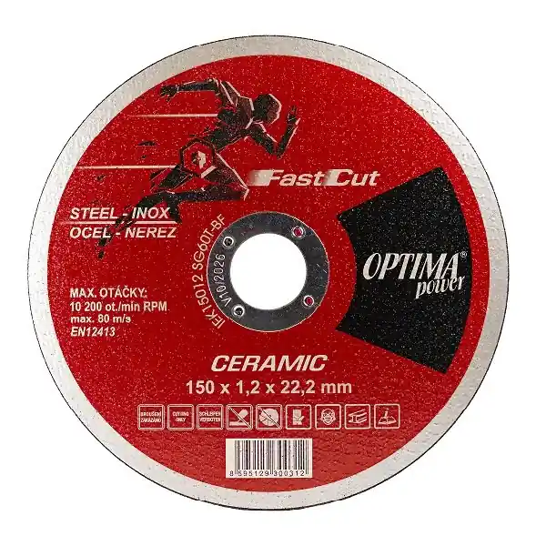 OPTIMA Ceramic FAST CUT Kotouč řezný na ocel/nerez 150x1,6mm - Nově k dispozici