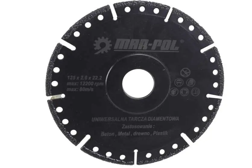 Velká sleva | Kotouč diamantový univerzální 125mm pro keramiku, beton, kámen, plast, ocel