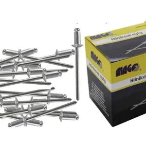 Nýty trhací Alu průměr 4,0 mm délka12,7 mm balení 1000 kusů v krabici Mag - Expresní doručení