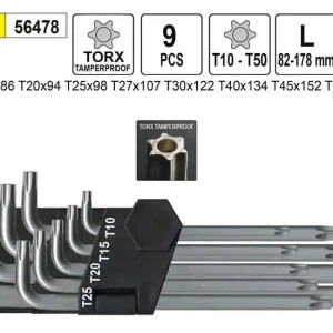 Klíče Torx zahnuté T10 - T50 | Koupit nyní