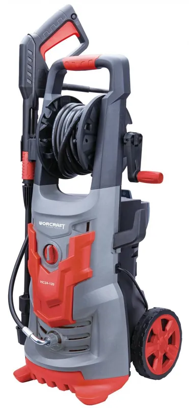 Super nabídka - WORCRAFT HC24-120 Vysokotlaká myčka tlakový čistič 180bar 2400W vapka s příslušenstvím