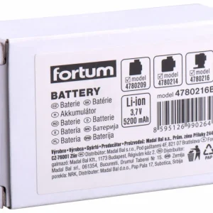 FORTUM náhradní baterie akumulátorová k laserům, 3,7V, Li-ion, 5200mAh (19,2Wh) | Speciální nabídka