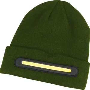 Právě přidáno - STREND PRO Čepice se světlem COB LED pásek, ZELENÁ, velikost UNI