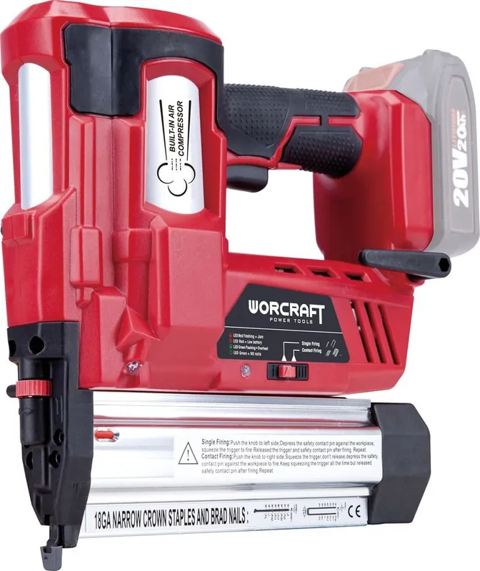 WORCRAFT CNS-S20LiH Aku hřebíkovačka/sponkovačka s integrovaným kompresorem, bezuhlíková - Doporučujeme