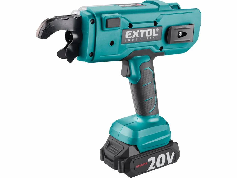 Špičkový produkt | EXTOL INDUSTRIAL vazač armatur aku SHARE20V, BRUSHLESS, 2Ah 8791860