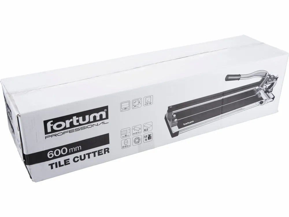 Tovární cena | FORTUM Profi řezačka obkladů 600mm, ložisková
