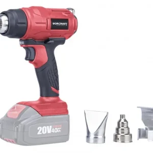 WORCRAFT Aku horkovzdušná pistole CHG-S20Li 300W, 20V Li-Ion, bez baterie a nabíječky - Připraveno k expedici