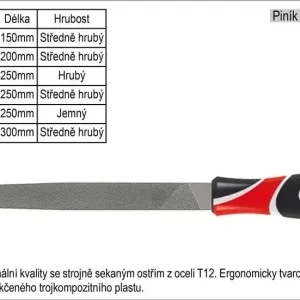 Čerstvá novinka | Pilník YATO plochý délka 300mm středně hrubý