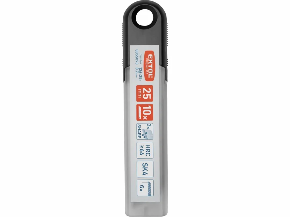 Náhradní břity pro ulamovací nože, šíře 25 x 0,70 mm, 10 kusů, Etol Premium (MA9126) - Super cena