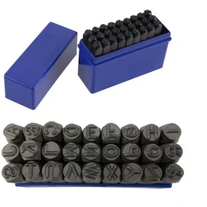 Speciální nabídka - razící matrice, raznice - písmena, abeceda velikost 10 mm, TRIUMF