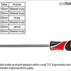 Čerstvá novinka | Pilník YATO kulatý délka 150mm středně hrubý
