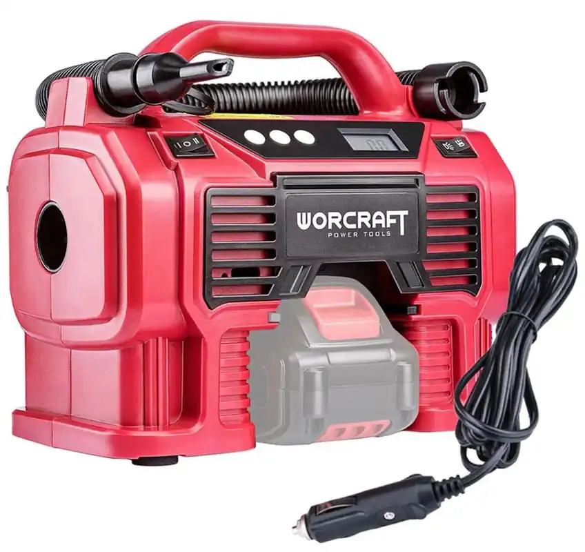 WORCRAFT CAC-S20LiA Aku kompresor 20V, autozásuvka, (bez baterie a nabíječky) - Profesionální kvalita
