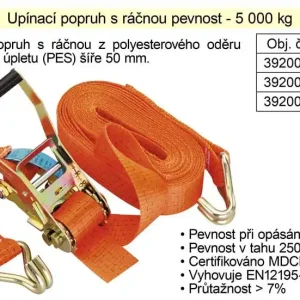 Ušetřete více | Popruh upínací pás s ráčnou 5t/10m/50mm