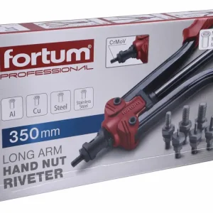 FORTUM kleště nýtovací pákové, rychloupínací, na maticové nýty M3-M12, 350mm, - Oblíbený u zákazníků