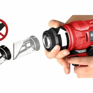 Zbývá jen pár kusů - pistole horkovzdušná aku SHARE20V, 550°C, 20V Li-ion, bez baterie a nabíječky 8891867