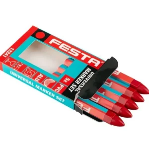 Značkovač univerzální FESTA 120mm červený 5ks - Jen dnes