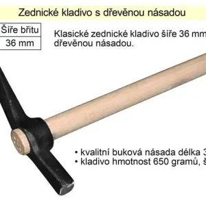 FESTA Kladivo zednické, s dřevěnou násadou, klasické | Koupit nyní