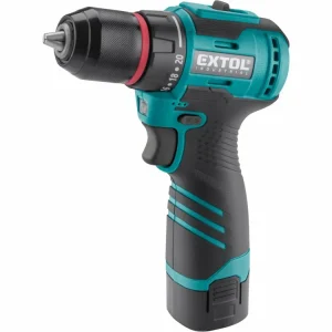Super cena | EXTOL INDUSTRIAL vrtací šroubovák aku, BRUSHLESS, 16V Li-ion, 2×2Ah 8791152