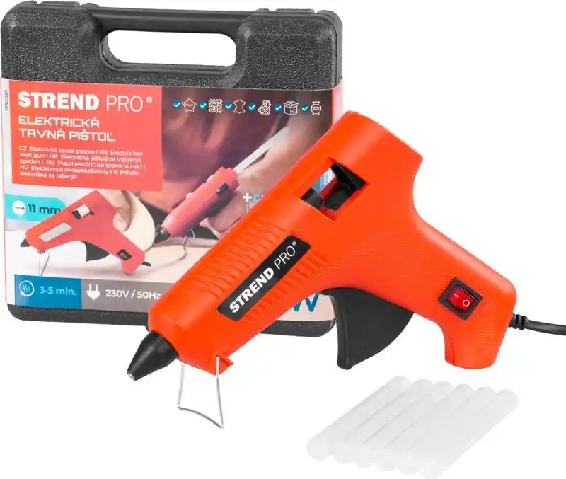 STREND PRO Tavná lepící pistole 11mm 80W v kufříku | Přímo od výrobce
