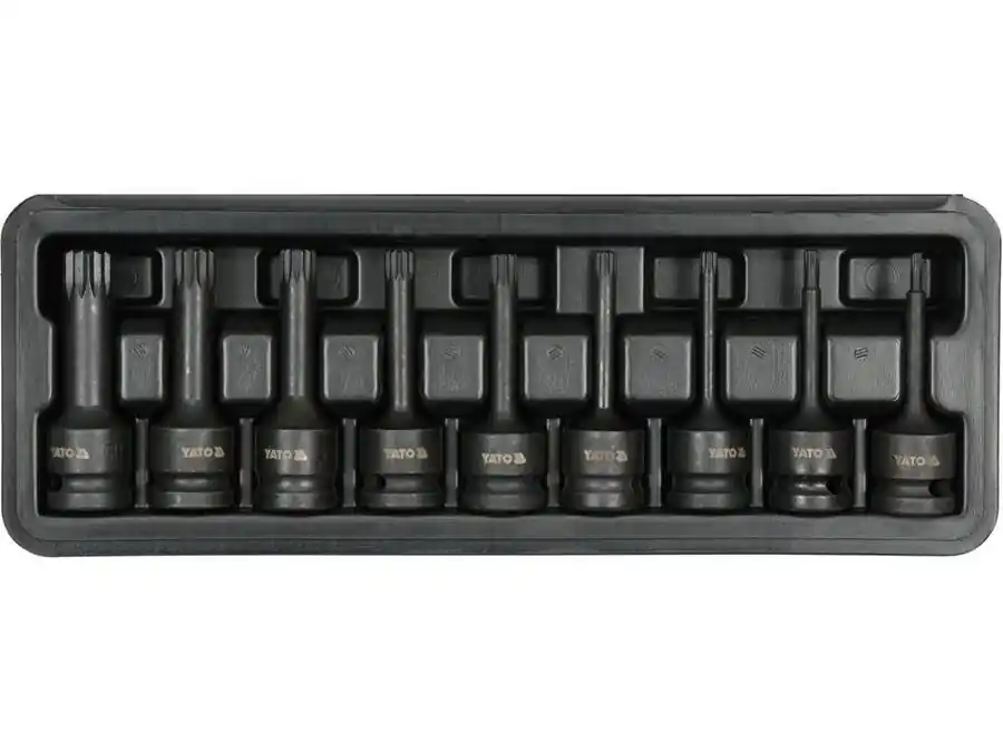 Poslední šance - YATO Zástrčné hlavice XZN M4-M16 gola ořechy sada 9 kusů kované