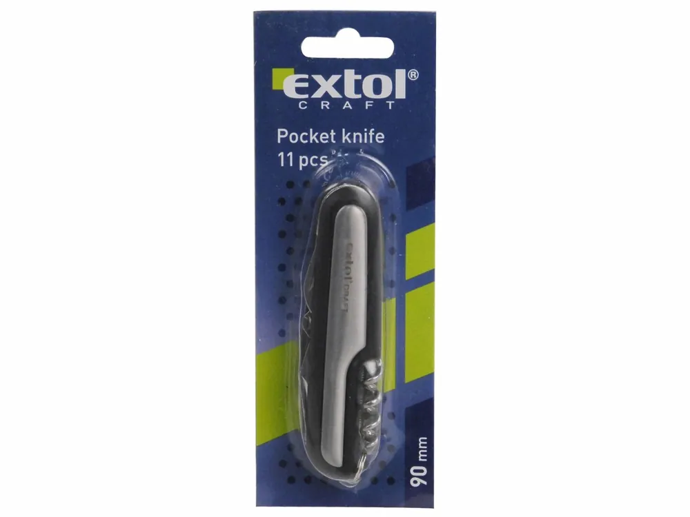 Nůž zavírací kapesní 11-dílný Extol Craft délka 90 mm - Rychlé doručení