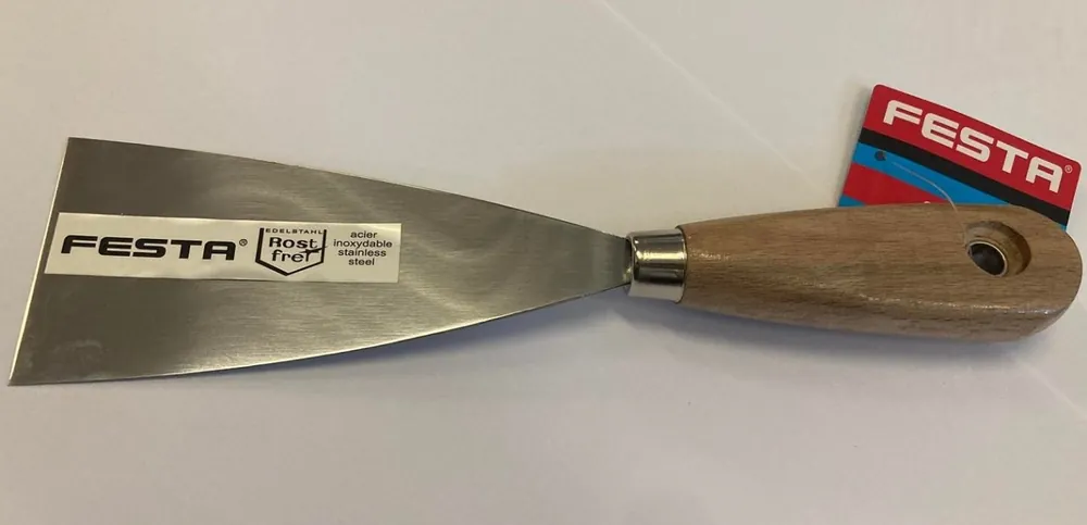 FESTA špachtle 80mm nerez, INOX, dřevěná rukojeť, 31481 | Snadné vrácení