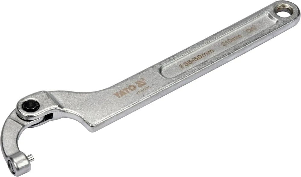 YATO Hákový klíč s čepem, stavitelný 35-50mm YT-01676 | Top cena