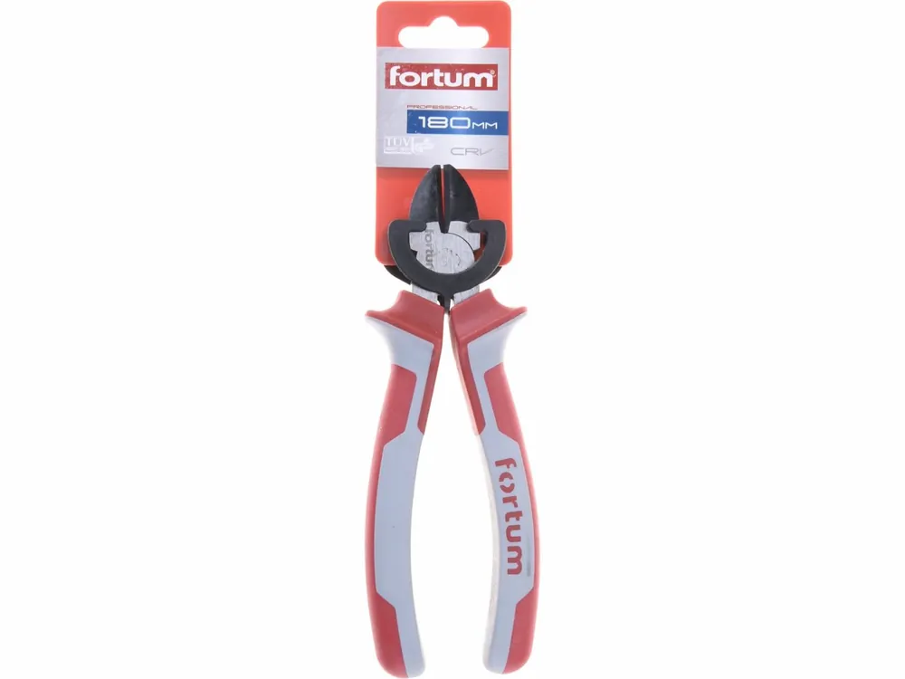 Snadný nákup - kleště štípací boční, 180mm, 61CrV5, FORTUM