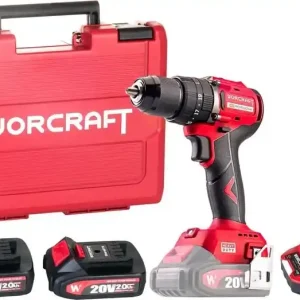 Outlet | WORCRAFT CHD-S20LiBCM Aku vrtací šroubovák s příklepem 60Nm, 20V, bezuhlíkový, 2x2.0Ah