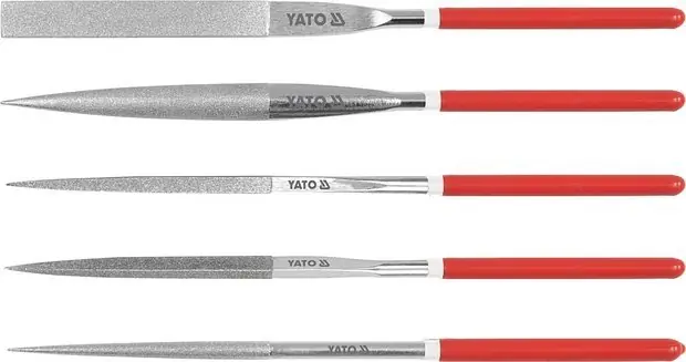 Sada pilníků jehlových diamantových 5 x 180 mm 5 ks - Velká sleva