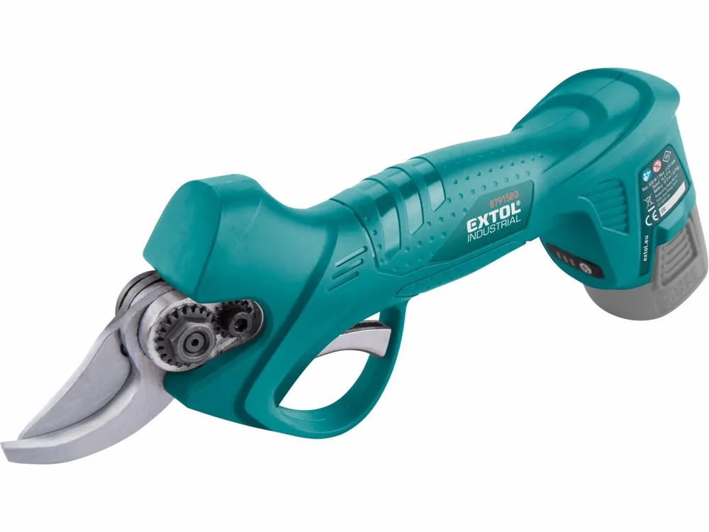 EXTOL INDUSTRIAL nůžky zahradnické aku, 16V Li-ion, bez baterie a nabíječky 8791580T | Skladem