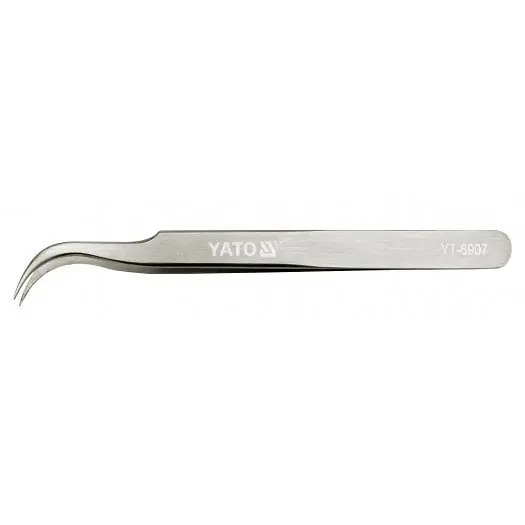 Pinzeta nerezová zahnutá 115 mm Yato | Slevy