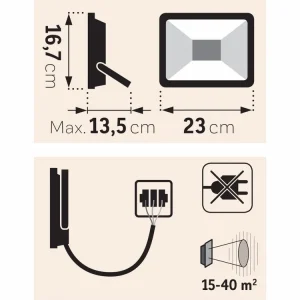 Reflektor LED 30 W s konzolí 3200lm Extol - Nejprodávanější
