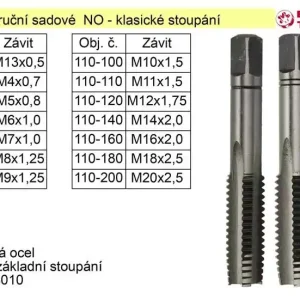 Doporučujeme | Závitníky ruční sadové M8x1,25 NO klasický závit