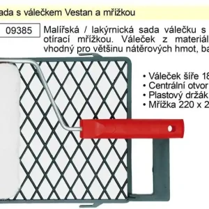 Malířská sada s válečkem Vestan 180 mm a mřížkou | Kupte dnes